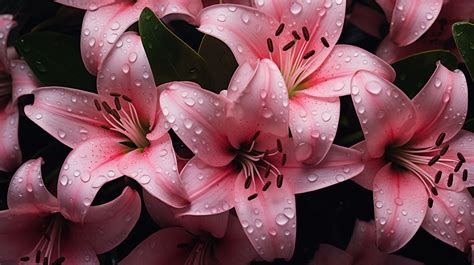 Lily Flowers Background A Nature Photo By Textures Amp Backgrounds Flower Desktop Wallpaper