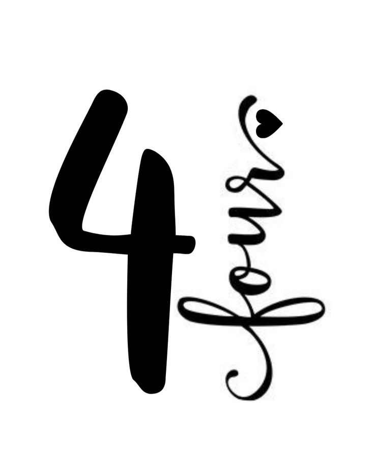 Number Four Clip Art Number Four Clip Art