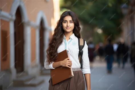 Premium Ai Image Pretty Indian College Girl At The University Premium Ai Image Pretty Indian College Girl At The University